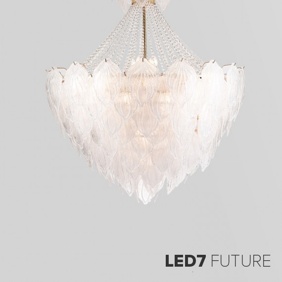 Loft Industry Modern - Feathers Queen Chandelier